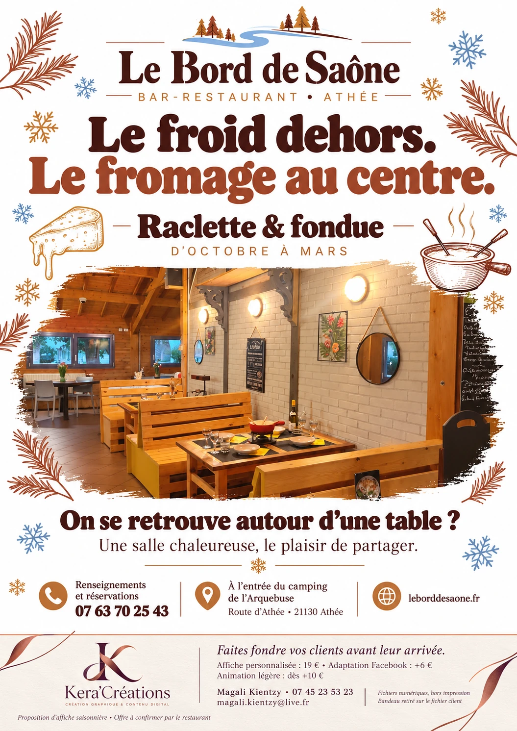 Le rendez-vous des gourmands — Affiche saisonnière