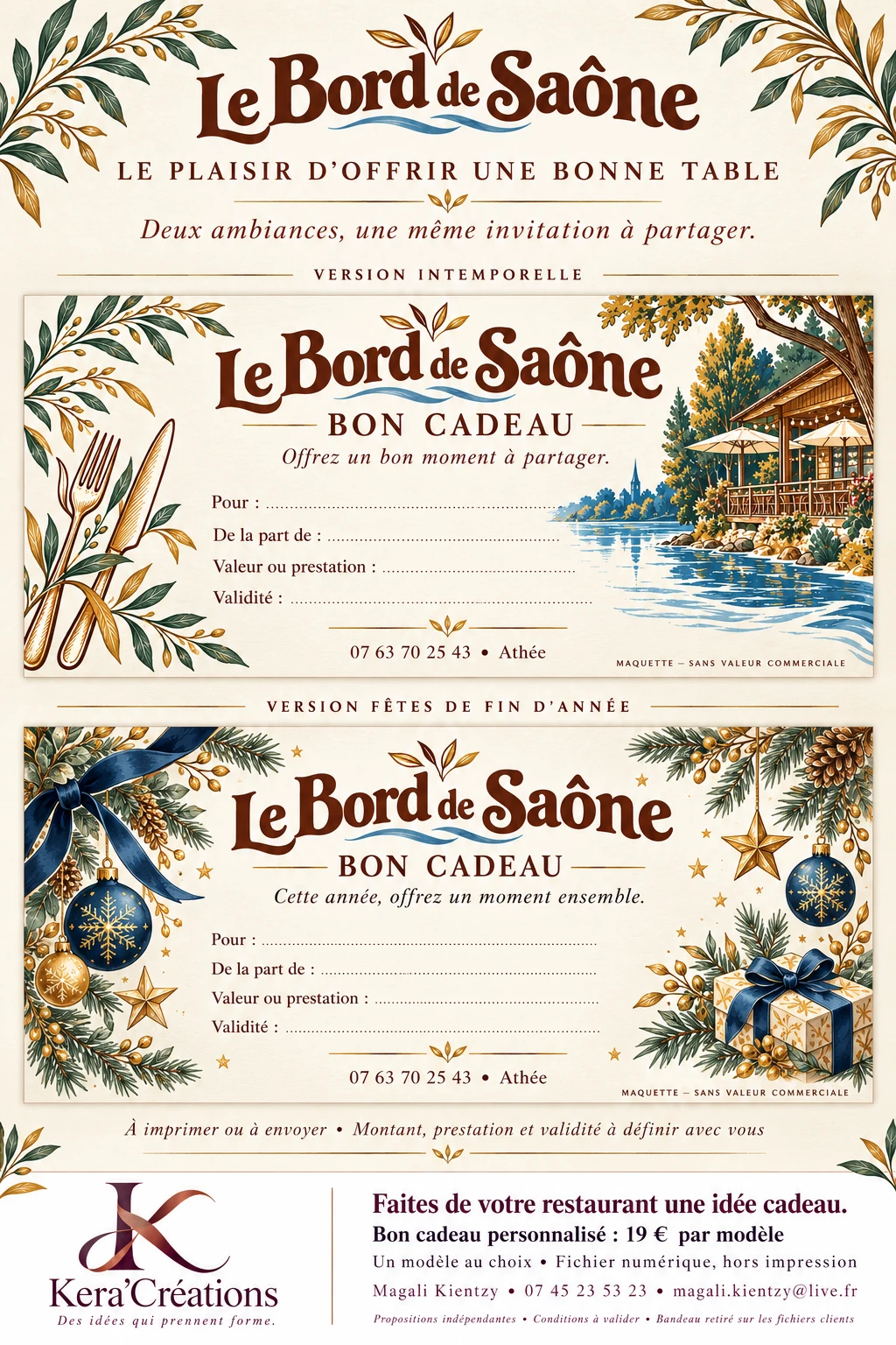 Le plaisir d’offrir une bonne table — Bons cadeaux