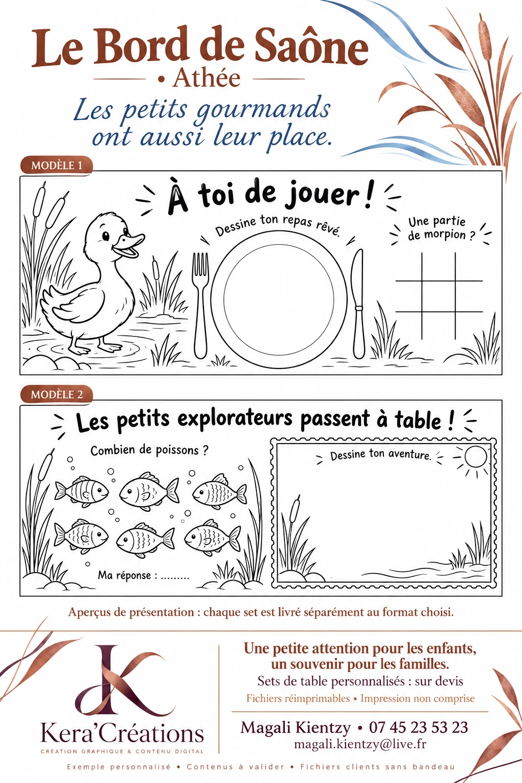 Les petits gourmands ont leur place — Supports pour les familles
